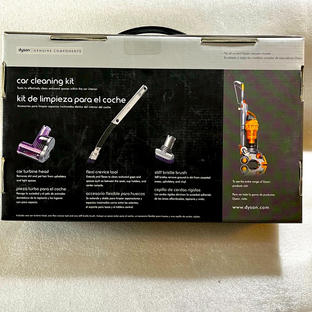 Dyson Genuine Components Car Cleaning Kit Attachment Set w/ Turbine Head H1 New